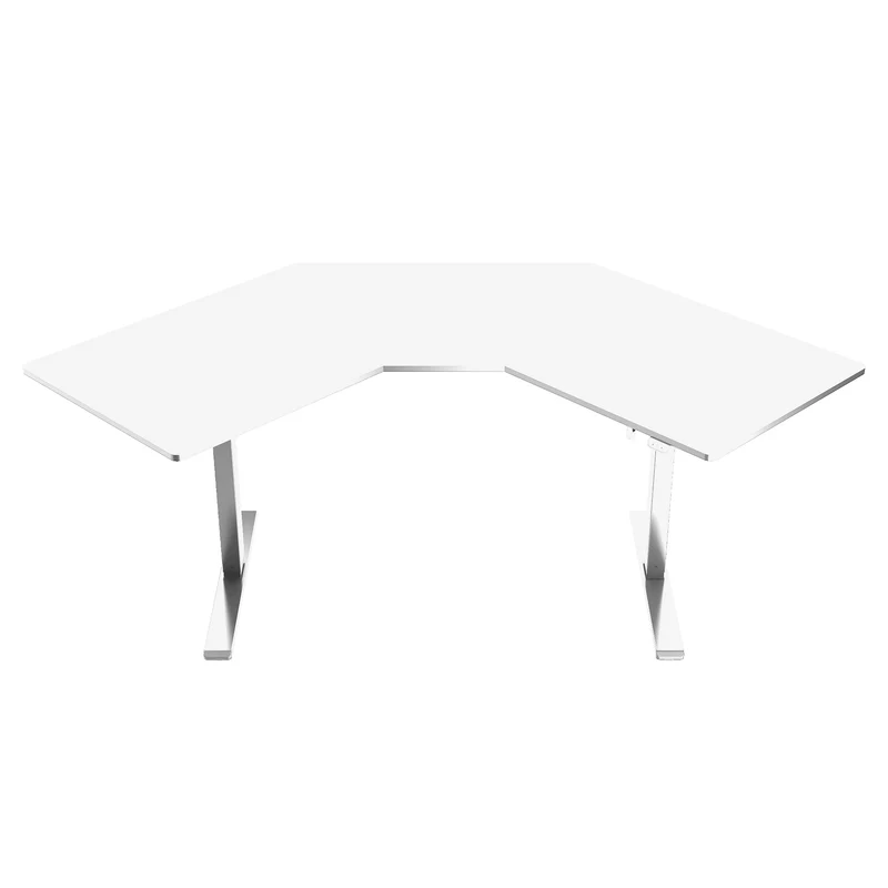 Lykke Corner Electric Standing Desk M100 White