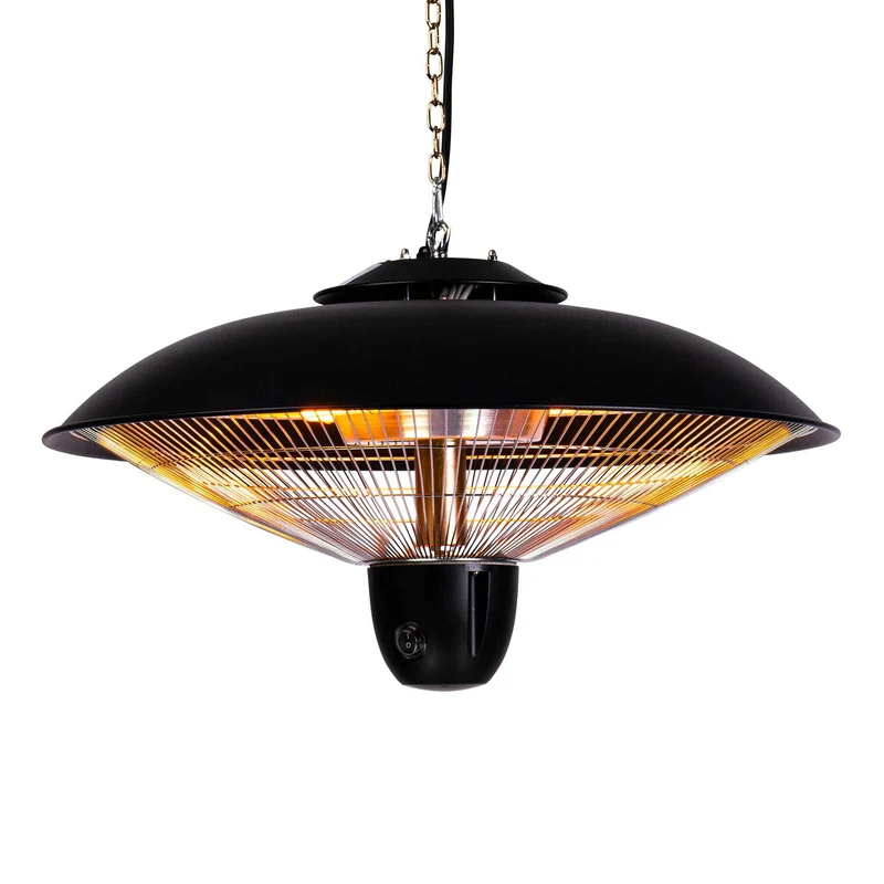 Fornorth Patio Heater Ceiling Heater Deluxe 2000W remote control, black