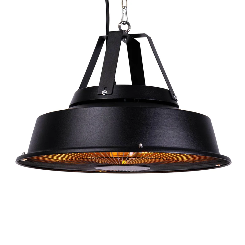 Fornorth Patio Heater Ceiling Heater Comfort 1500W, black