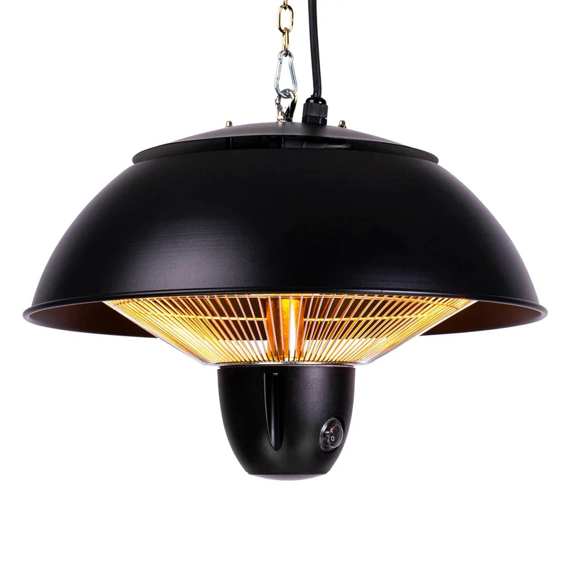 Fornorth Patio Heater Ceiling Heater Original 1500W remote control, black