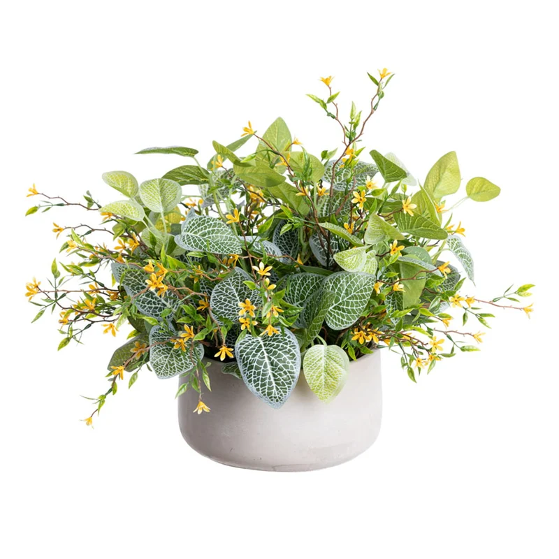 Centre de table extérieure - Petites fleurs jaunes