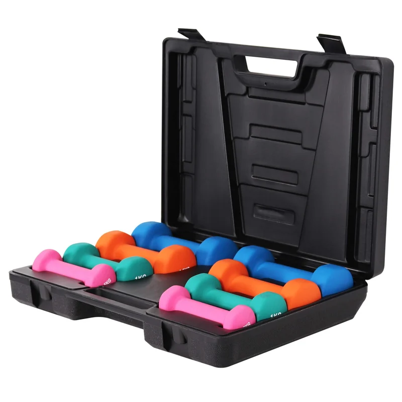 Gymnastikhantel-Set mit Koffer 10 kg