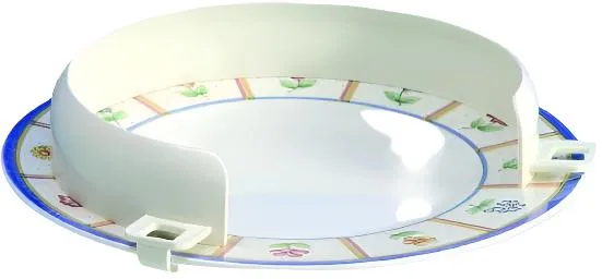 Rebord d’assiette d'aide au repas pour assiettes | Plastique