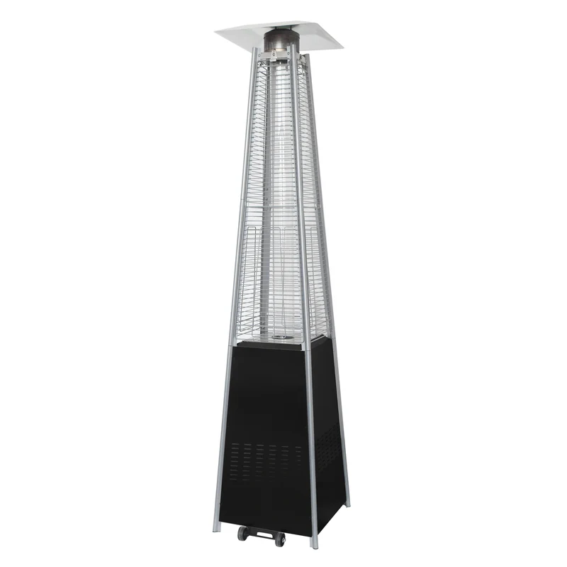 Fornorth Patio Heater Pyramid 13kW gas powered, black