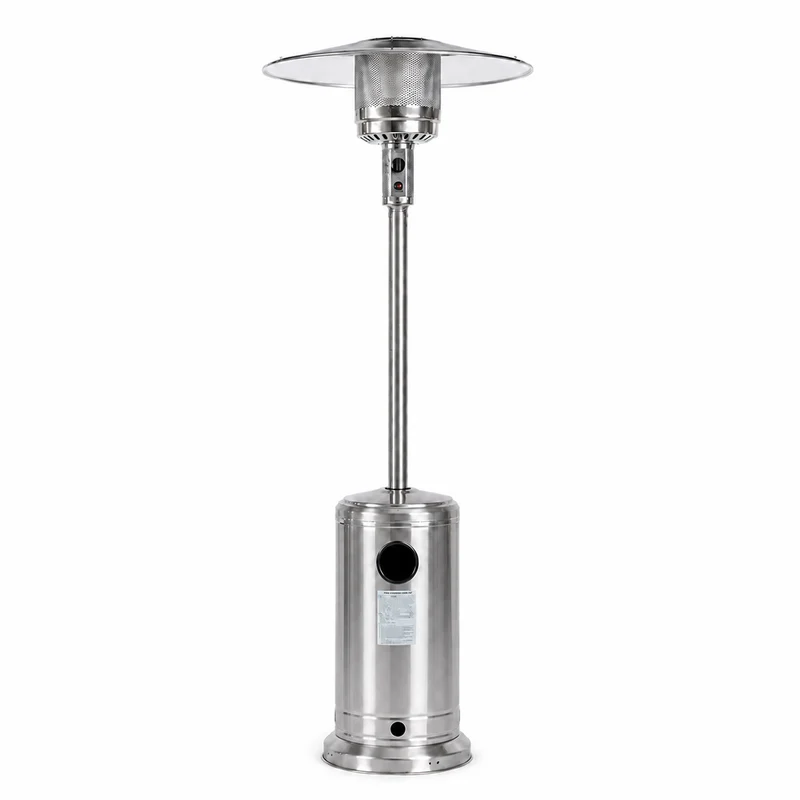 Fornorth Patio Heater Stand Patio 13kW gas powered, stainless steel