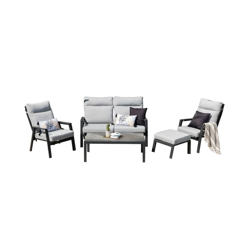 Ensemble de conversation extérieur Imperial - Gris
