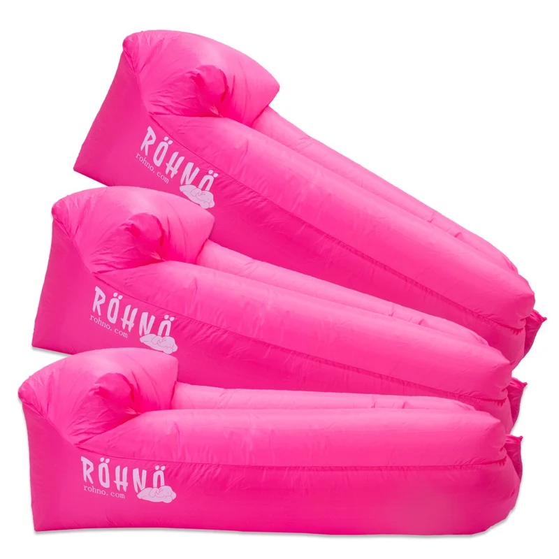 Röhnö Inflatable Lounger Multipack, 3pcs pink