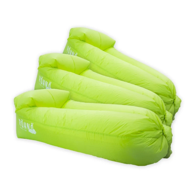 Röhnö Inflatable Lounger Multipack, 3pcs lime