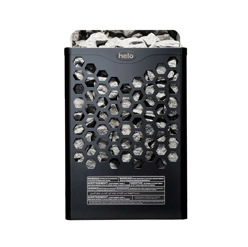 Helo Electric Sauna Heater Hanko 60 STJ, 6kW, 5-9m³ fixed control, black