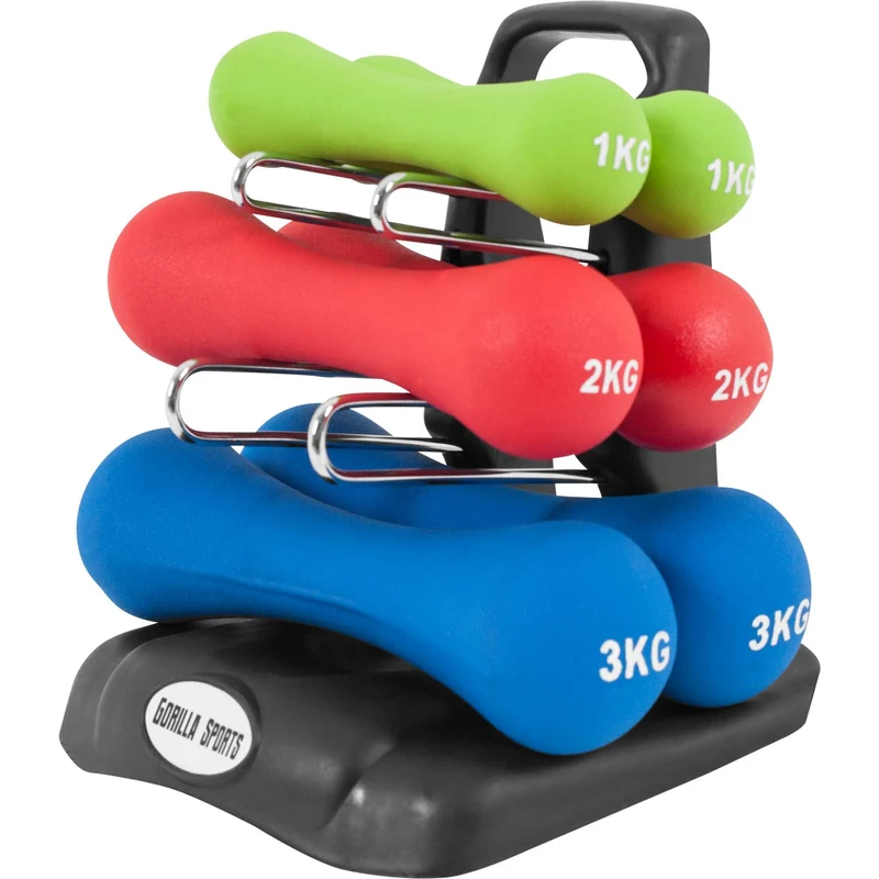 Gymanstikhanteln Set Ergonomisch Neopren 12 kg