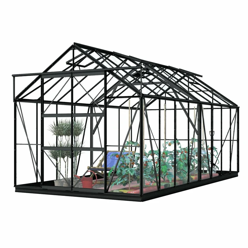 Lykke Greenhouse Hybrid 13m2, black