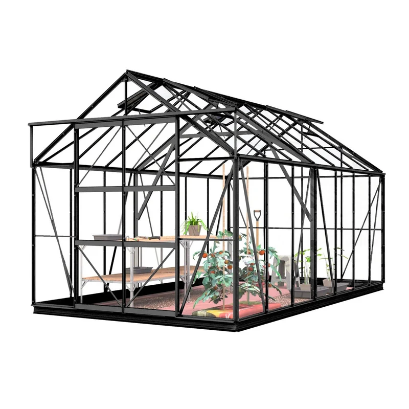 Lykke Greenhouse Hybrid 11,3m2, black