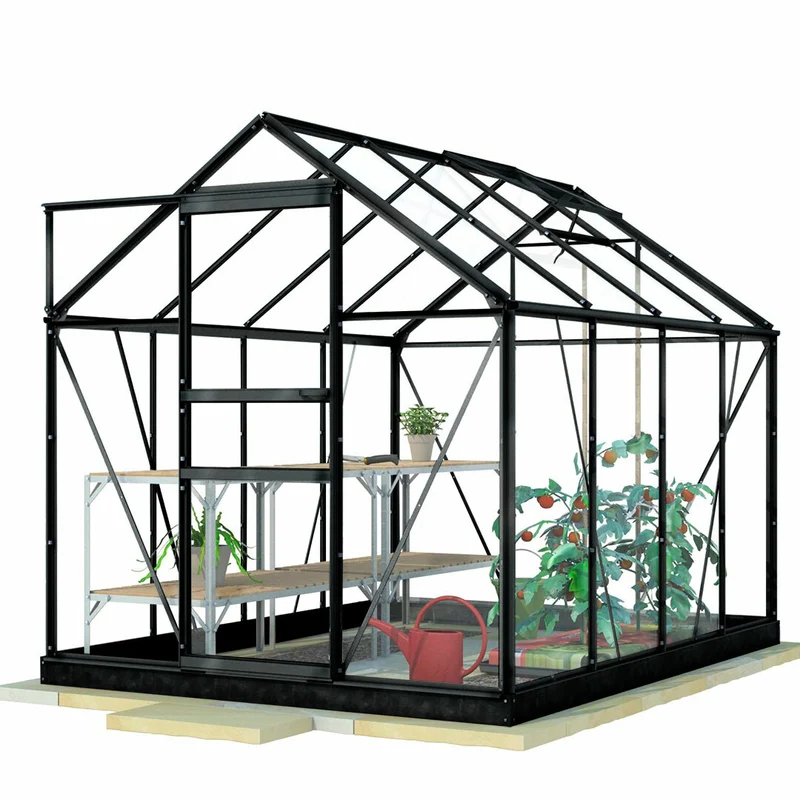 Lykke Greenhouse Glass 5m2, black