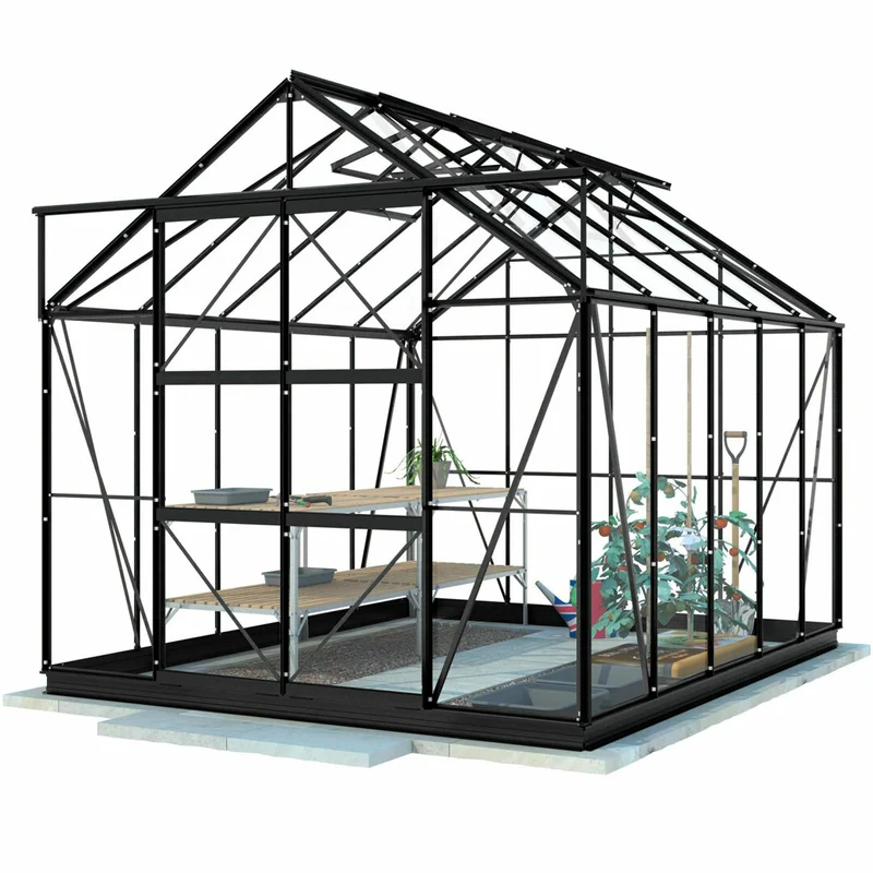 Lykke Greenhouse PC 8,2m2, black