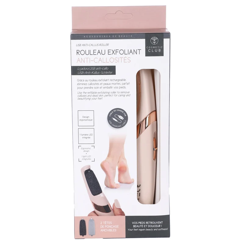 Rouleau exfoliant râpe électrique pédicure anti callosité USB