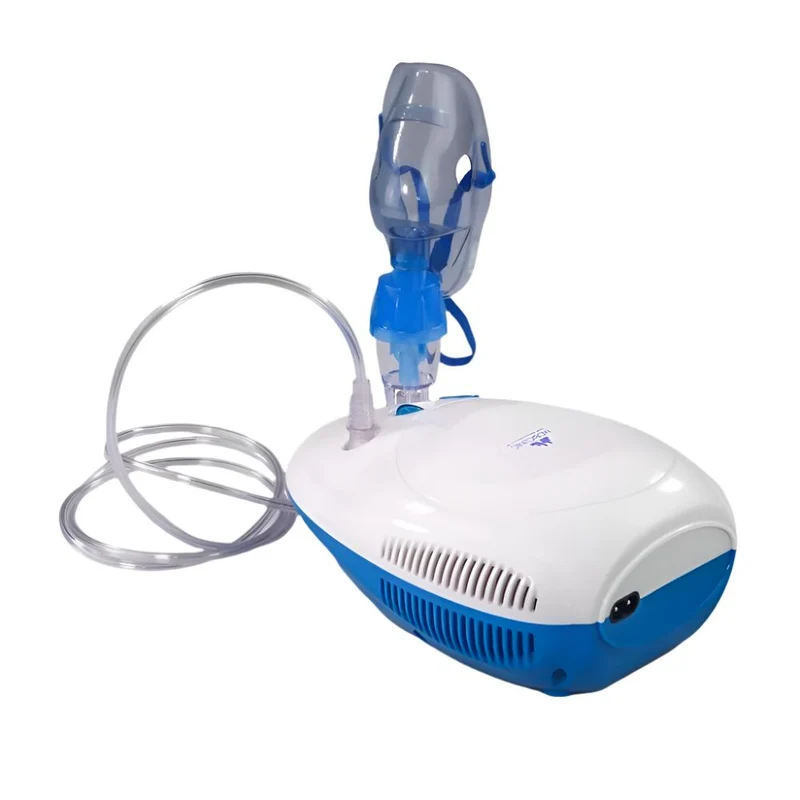 Mini nébuliseur avec compresseur | Blanc et Bleu | Neb-1 | Mobiclinic
