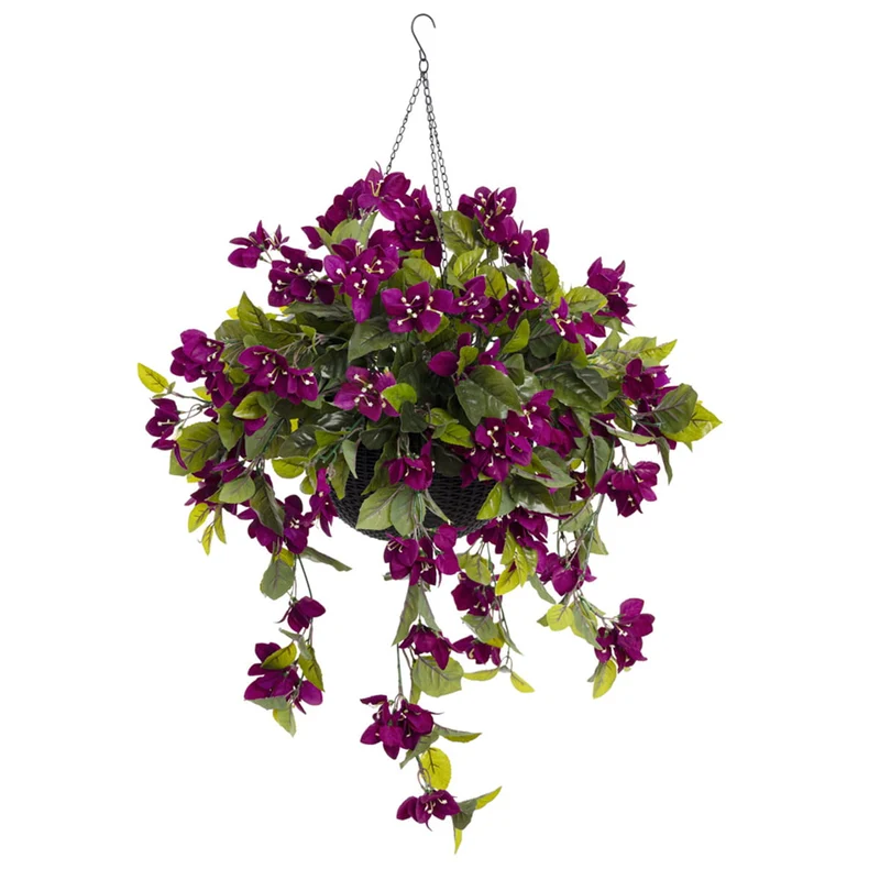 Jardinière suspendue - Bougainvilliers artificiels