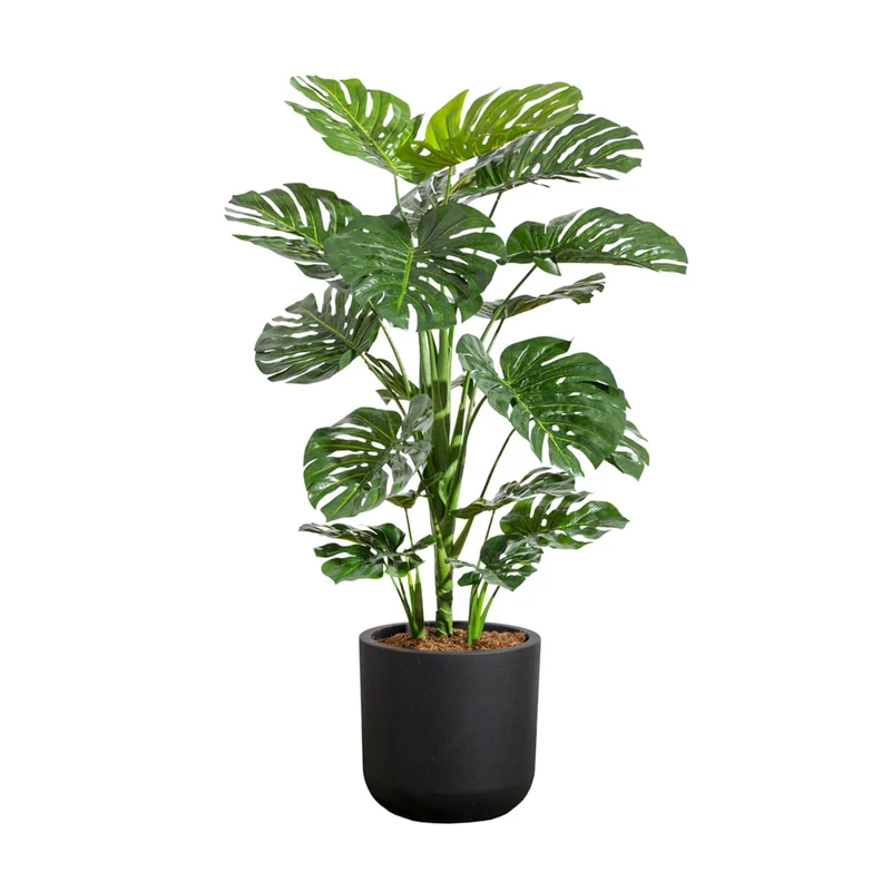 Jardinière - Monstera artificielle