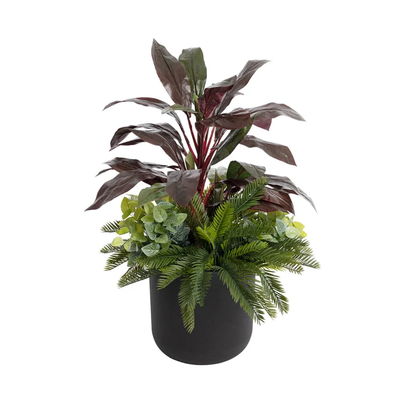 Jardinière extérieure - Cordyline artificielle