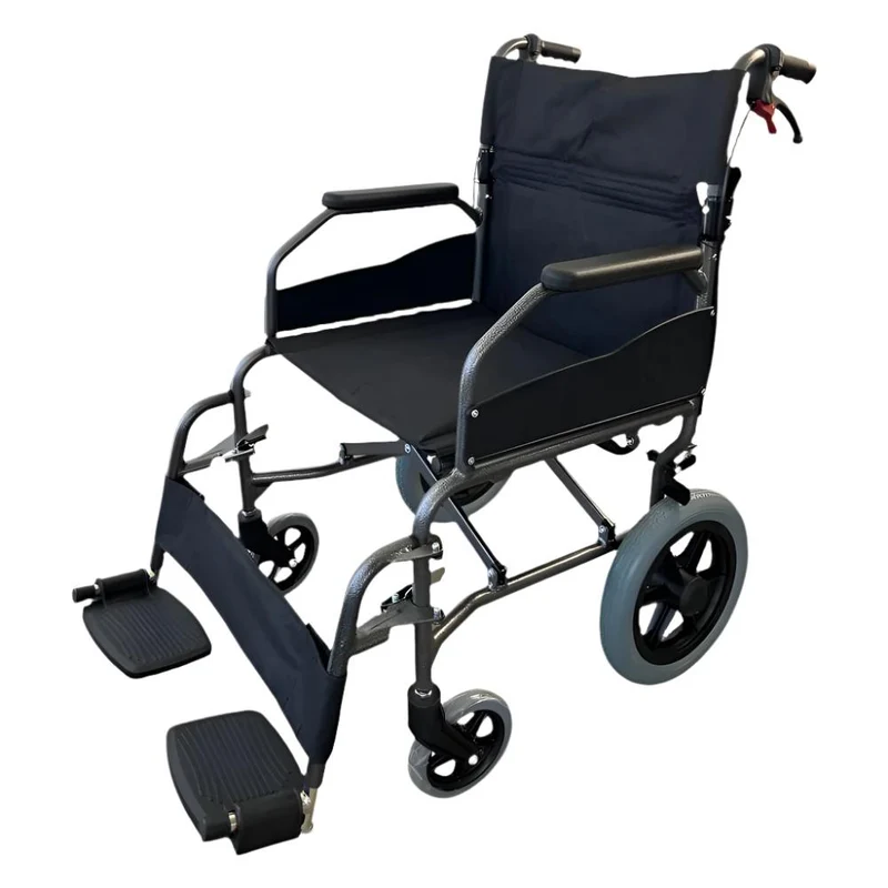 Fauteuil roulant pliable | Aluminium | Petites roues | Repose-pieds amovibles et dossier pliable | Museo | Deluxe | Mobiclinic