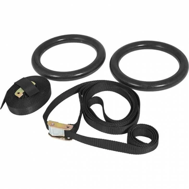 Turnringe Set Schwarz