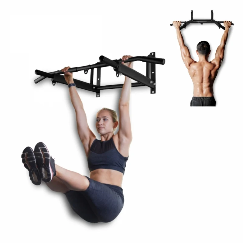 Barre de traction murale | Avec crochets pour accessoires | Kit d'ancrage inclus | Jusqu'à 250kg | Modèle K2 | Mobiclinic