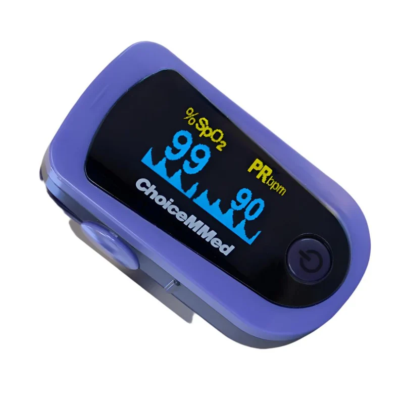 Oxymètre de pouls au doigt, SpO2, Onde pléthysmique, Écran OLED| Mobiclinic