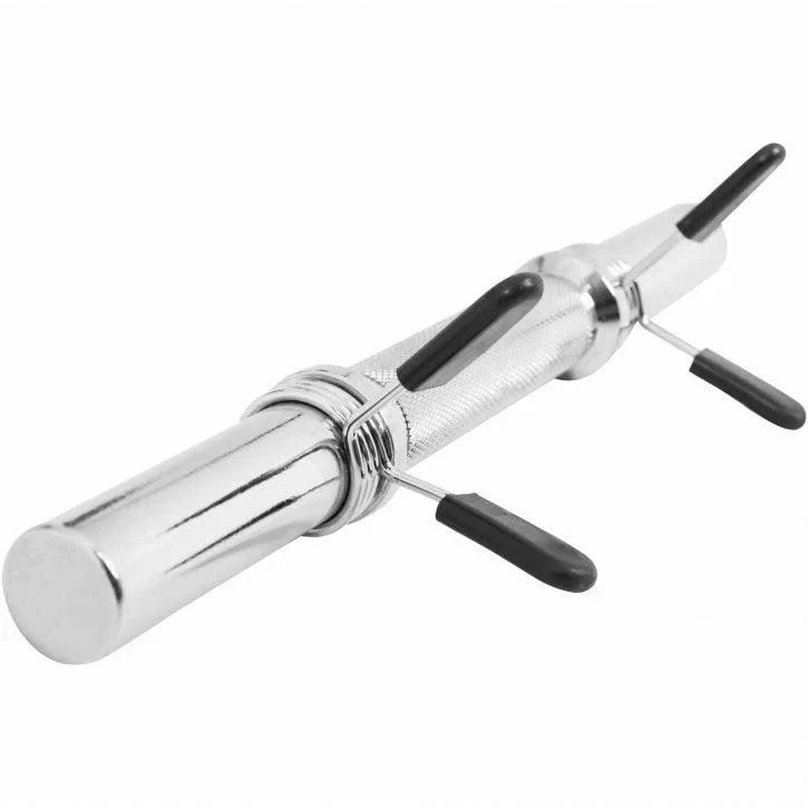 Kurzhantelstange Chrom 35 cm mit Federverschluss