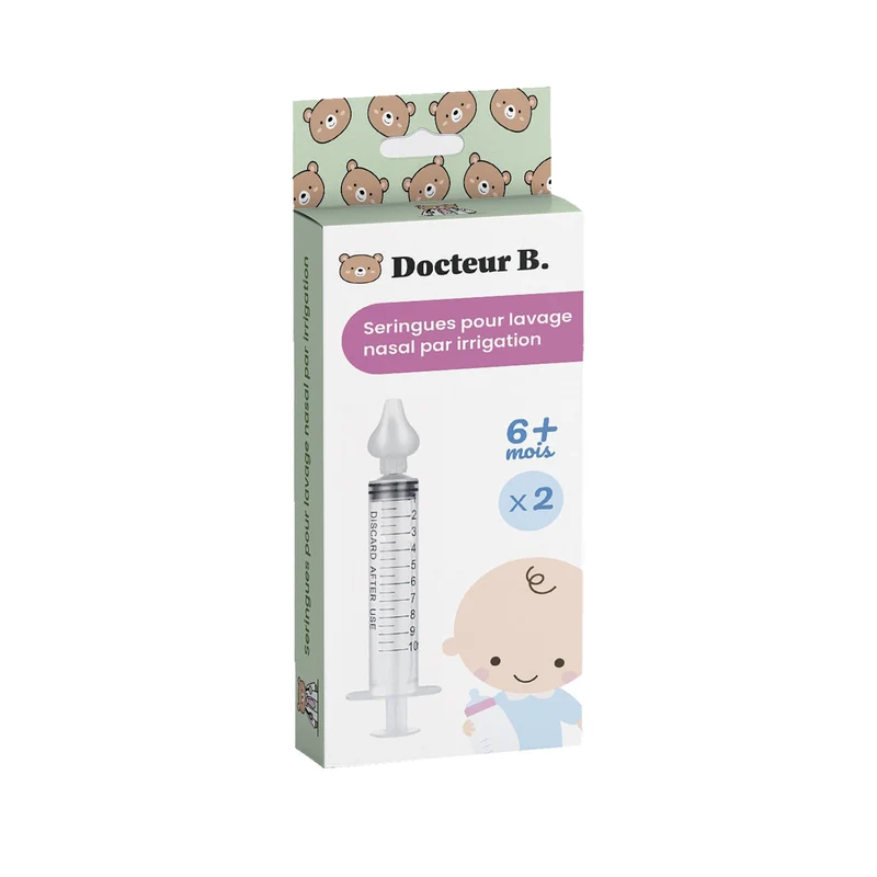 2 seringues pour lavage nasal