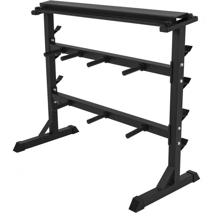 Scheibenständer Hantelständer Hantelablage 30/31mm silber/schwarz