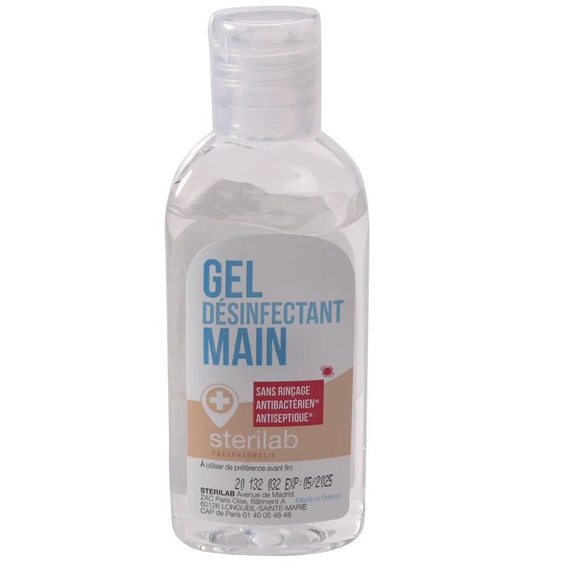 Gel désinfectant mains