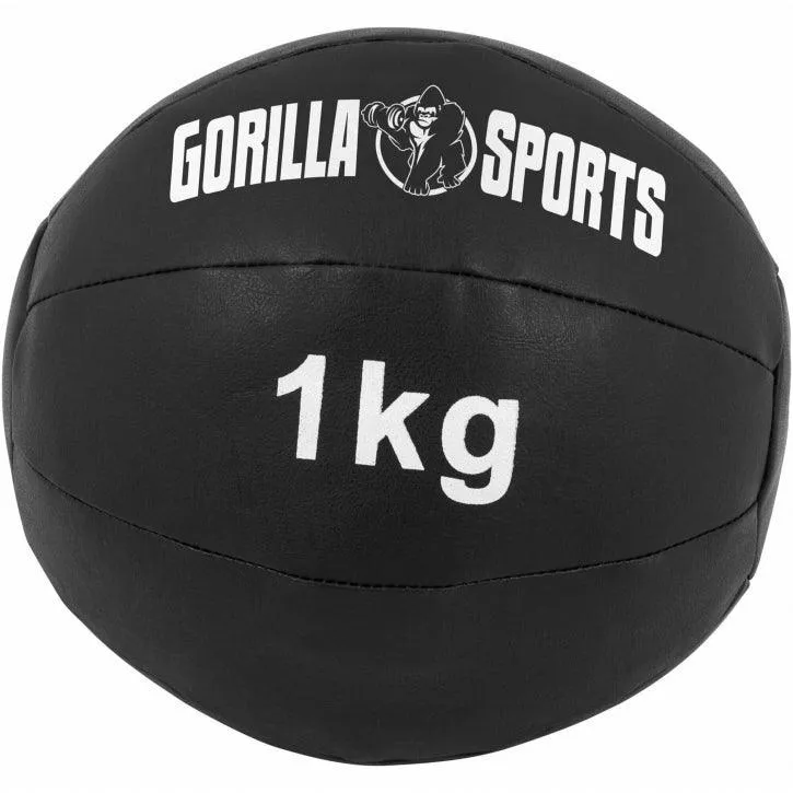 Kunstleder Medizinball 1-10 KG - Gorilla Sports