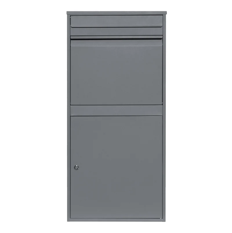Boîte à Colis XL Anti-vol - Gris (Livré en Plat)