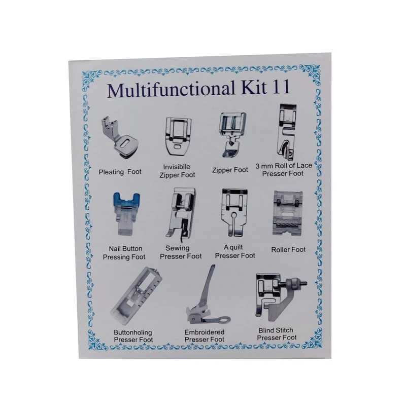 Birgitta Presser Foot Assortment, 11 pieces