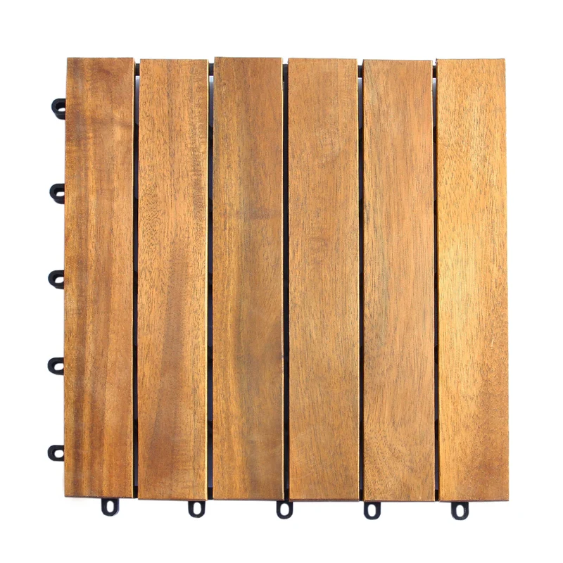 39 Dalles de Terrasse en Bois d'Acacia