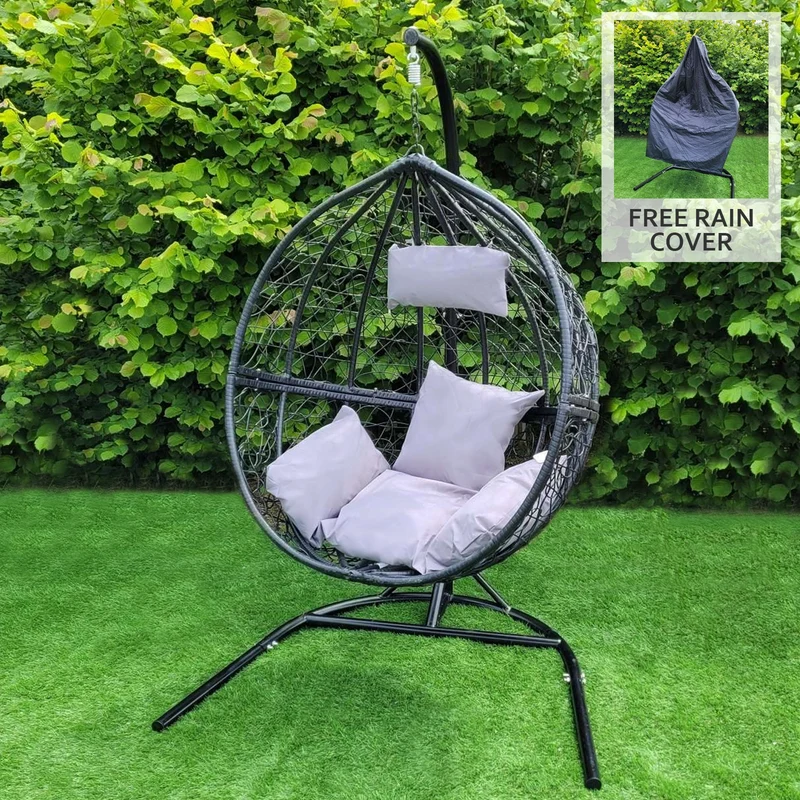 Chaise Suspendue en Rodin Noir