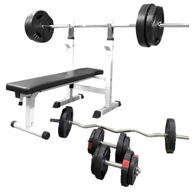 Hantelbank mit Ablage Kunststoff-Grip 100 kg