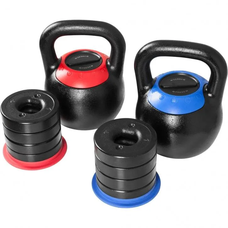 Kettlebell verstellbar 8 kg - 16 kg oder 16 kg bis 24kg