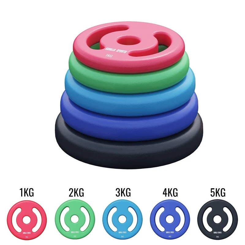 Hantelscheiben Set Neopren 1 - 5 KG