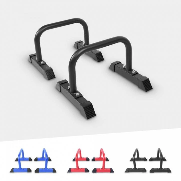 Push Up Parallettes Schwarz/Blau/Rot
